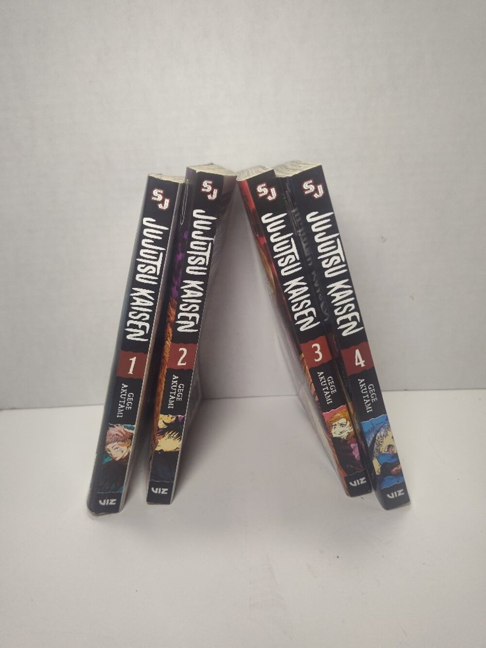 Jujutsu Kaisen Manga Vol 1-4 English VIZ Gege Akutami Complete Set